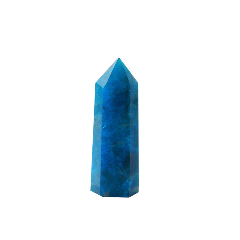 Natural Blue Apatite Crystal Stone Hexagonal - Image 6