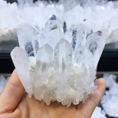 Natural White Crystal Cluster - Image 4