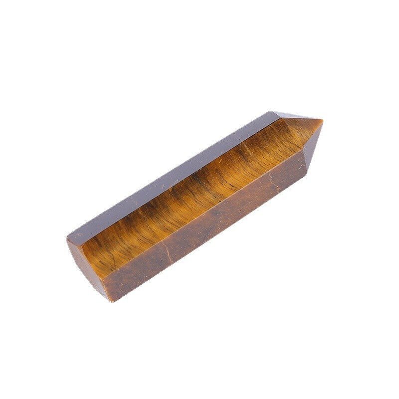 Natural Rock Tiger Eye Crystal Stone Hexagonal - Image 5