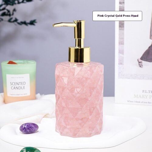 Natural Crystal Gravel Cosmetics Bottle - Image 2
