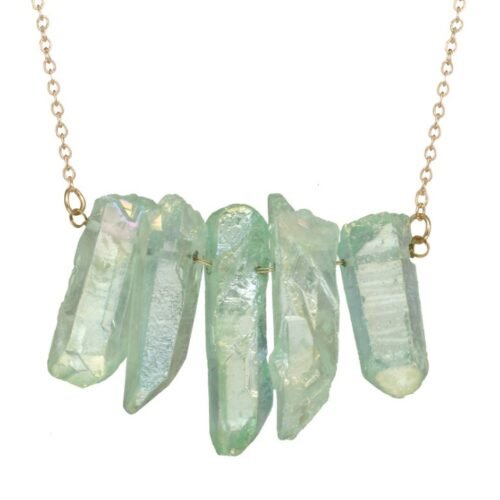 Irregular Crystal Natural Stone Multicolor Necklace - Image 8