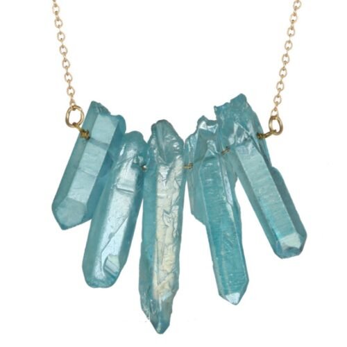 Irregular Crystal Natural Stone Multicolor Necklace - Image 10