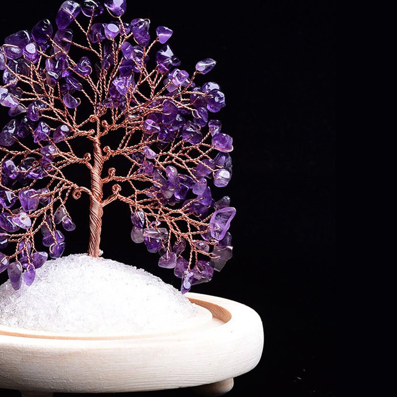 Natural Amethyst Flower Tree - Image 3