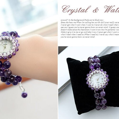 Amethyst ladies watch - Image 3