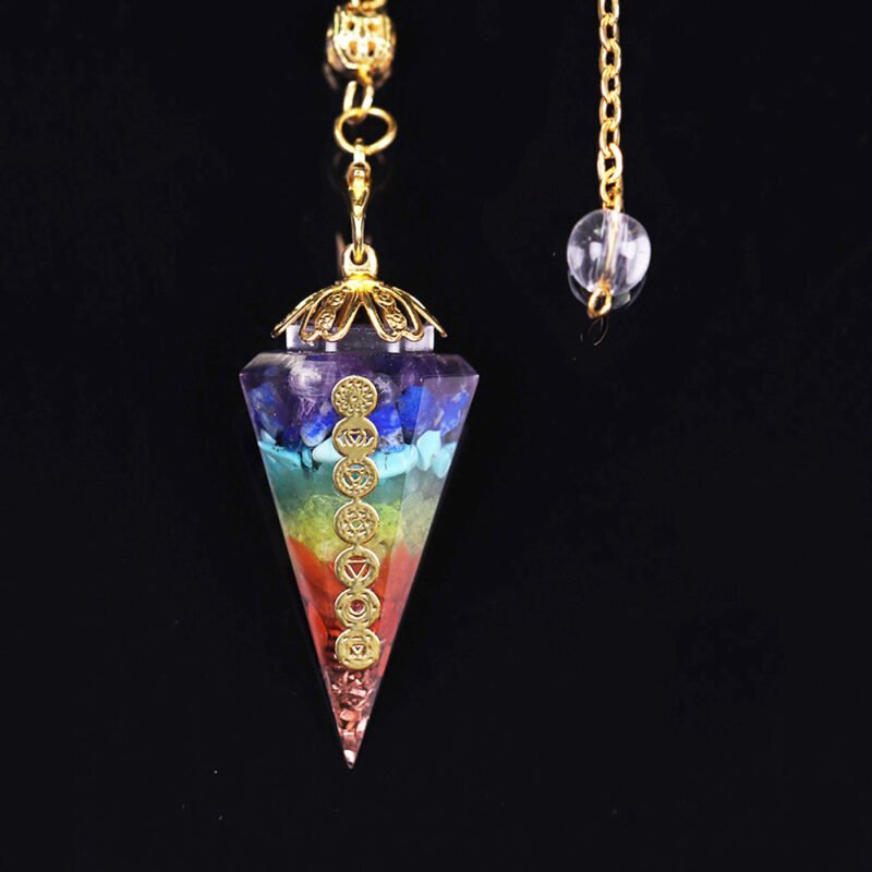 Crystal Necklace Pendant 7 Chakra - Image 4