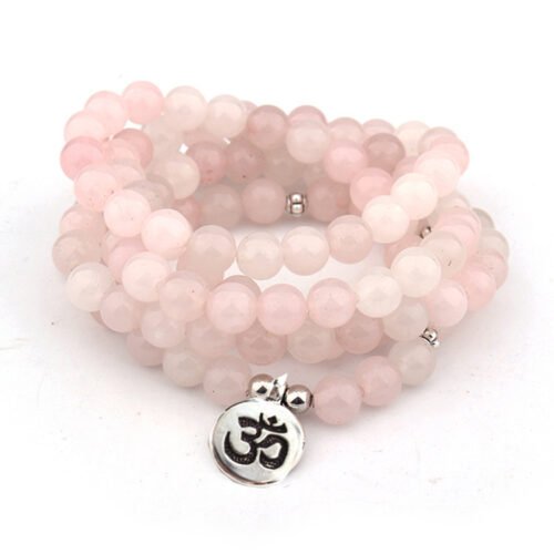 Natural Stone Powder Crystal Yoga Bracelet - Image 2