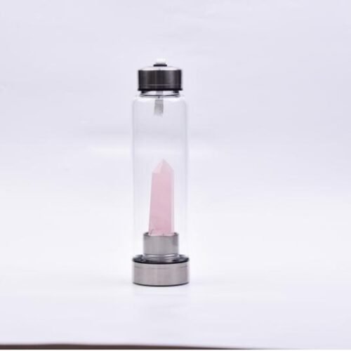 Natural hexagonal crystal energy glass water cup - Image 6