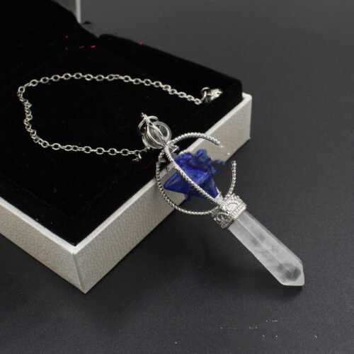 Natural Gemstones Merkaba Pendulum Crystal - Image 3