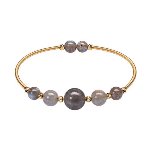Natural Crystal Round Stone Bracelet - Image 6
