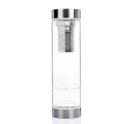 Glass Water Cup Natural Gravel Crystal With Strainer - Image 8