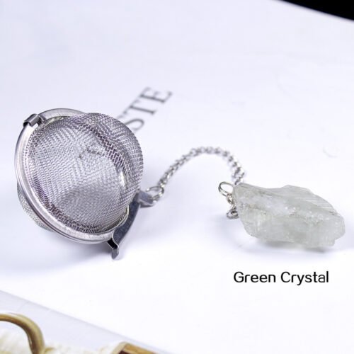 Natural Crystal Tea Filter Stainless Steel - Image 3