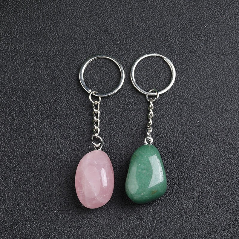 Natural Crystal Stone Key Chain - Image 9