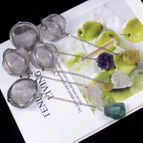 Natural Crystal Tea Filter Stainless Steel - Image 1