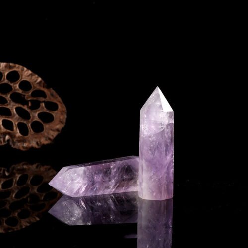 Natural Amethyst Hexagonal Crystal - Image 2