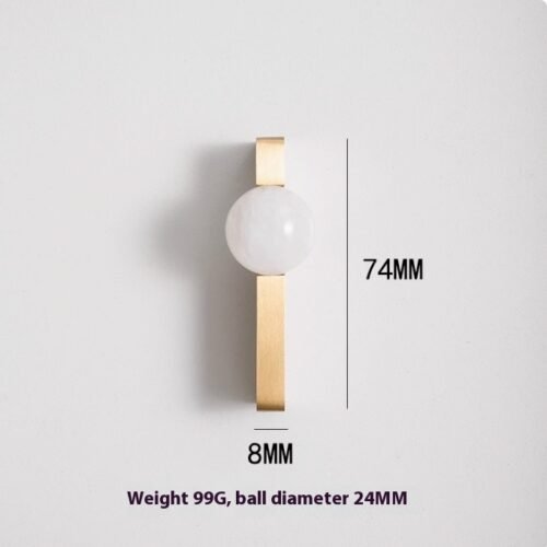 Natural Crystal Round Door Handle - Image 5