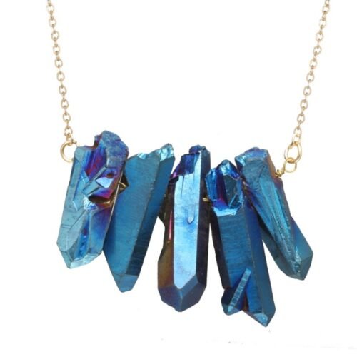 Irregular Crystal Natural Stone Multicolor Necklace - Image 5