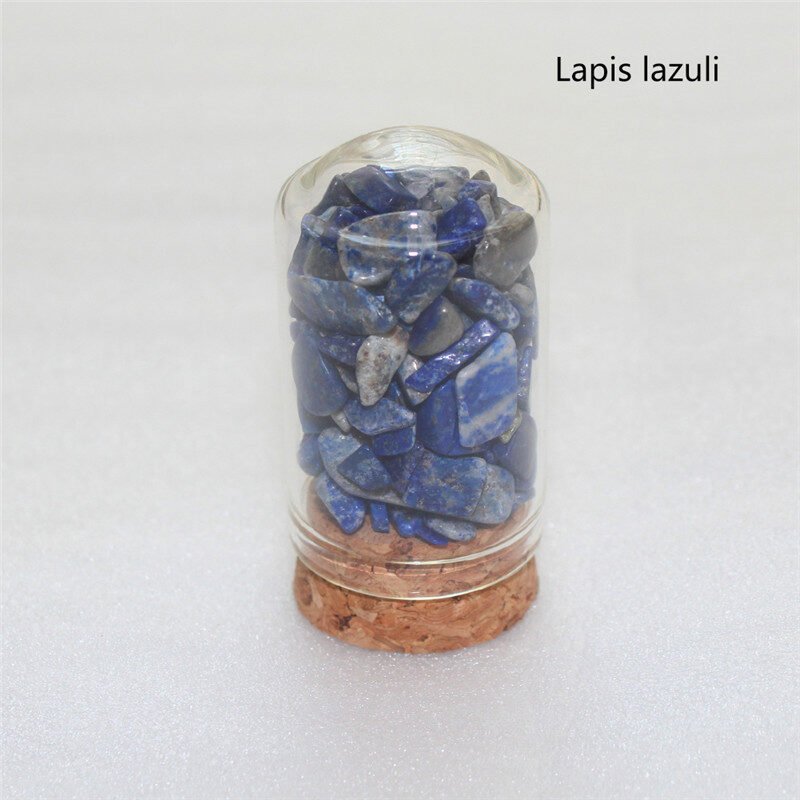 Natural Crystal Crushed Stone Glass Bottle - Image 6