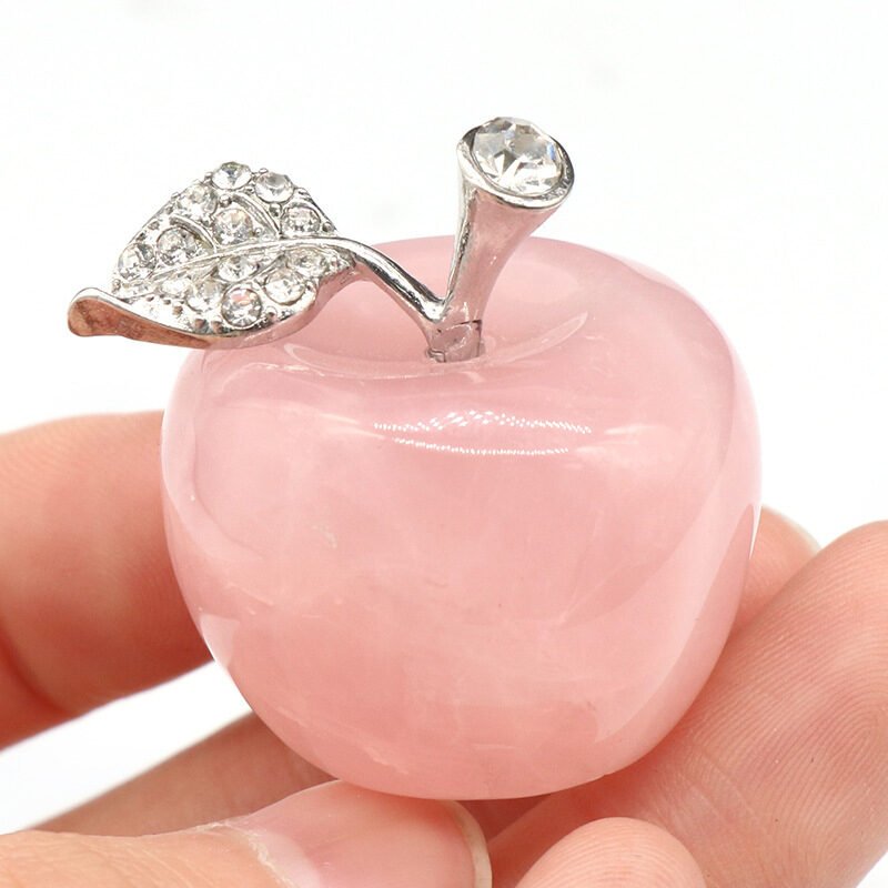 Natural Crystal Stone Apple Ornament - Image 10