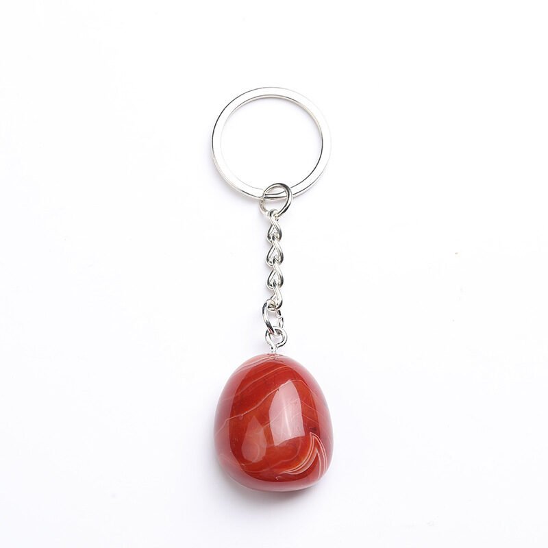 Natural Crystal Stone Key Chain - Image 10