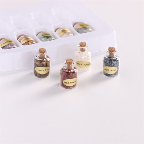 9 Bottles Of Natural Crystal Rough Stone - Image 3