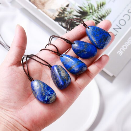 Natural Crystal Lapis Lazuli Pendant - Image 4