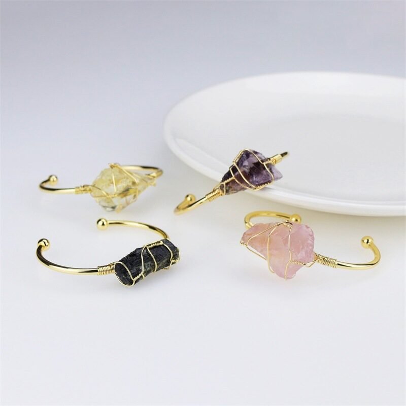 Natural Crystal Stone Bracelet - Image 3