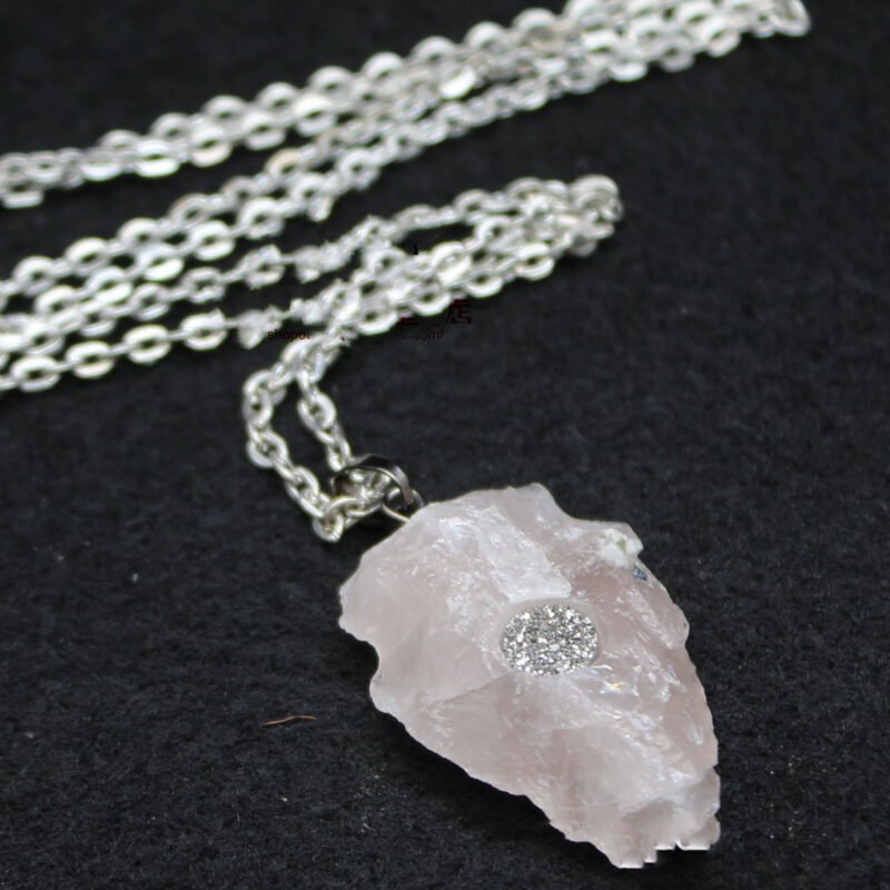 Crystal Rough Pendant Necklace - Image 3