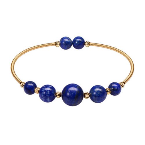 Natural Crystal Round Stone Bracelet - Image 3