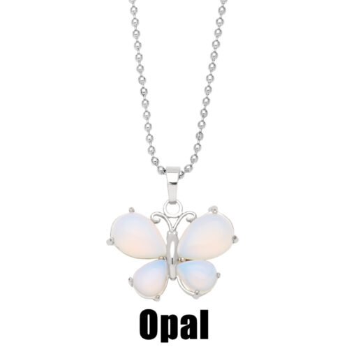 Crystal Butterfly Necklace Pendant - Image 4