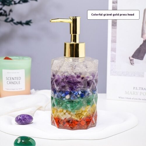 Natural Crystal Gravel Cosmetics Bottle - Image 3
