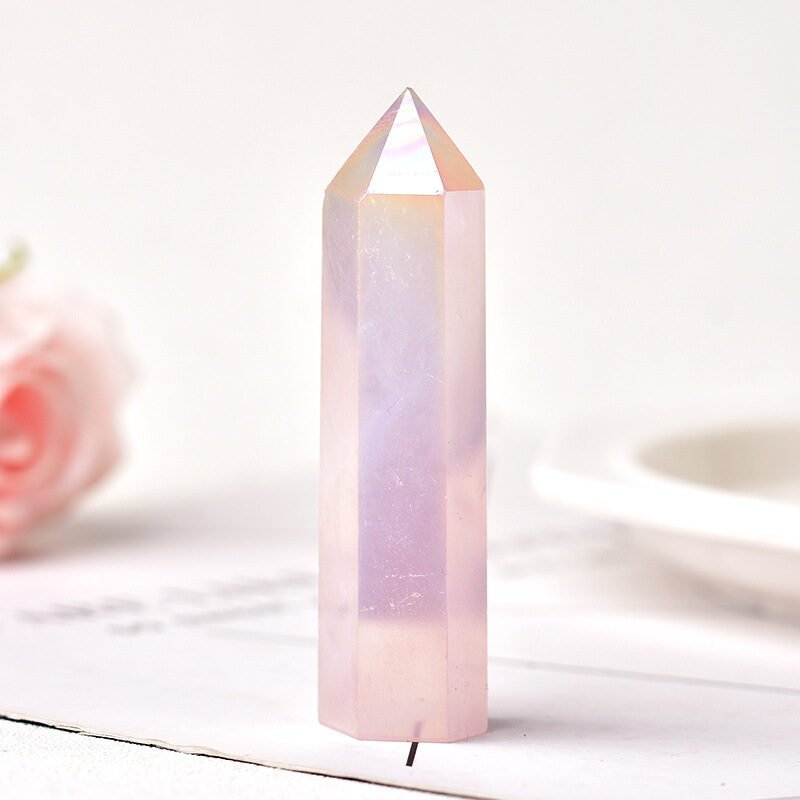 Natural Pink Crystal Hexagonal - Image 3