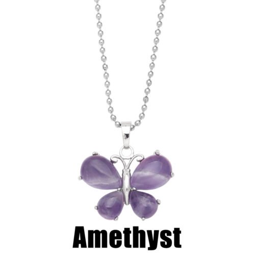 Crystal Butterfly Necklace Pendant - Image 8