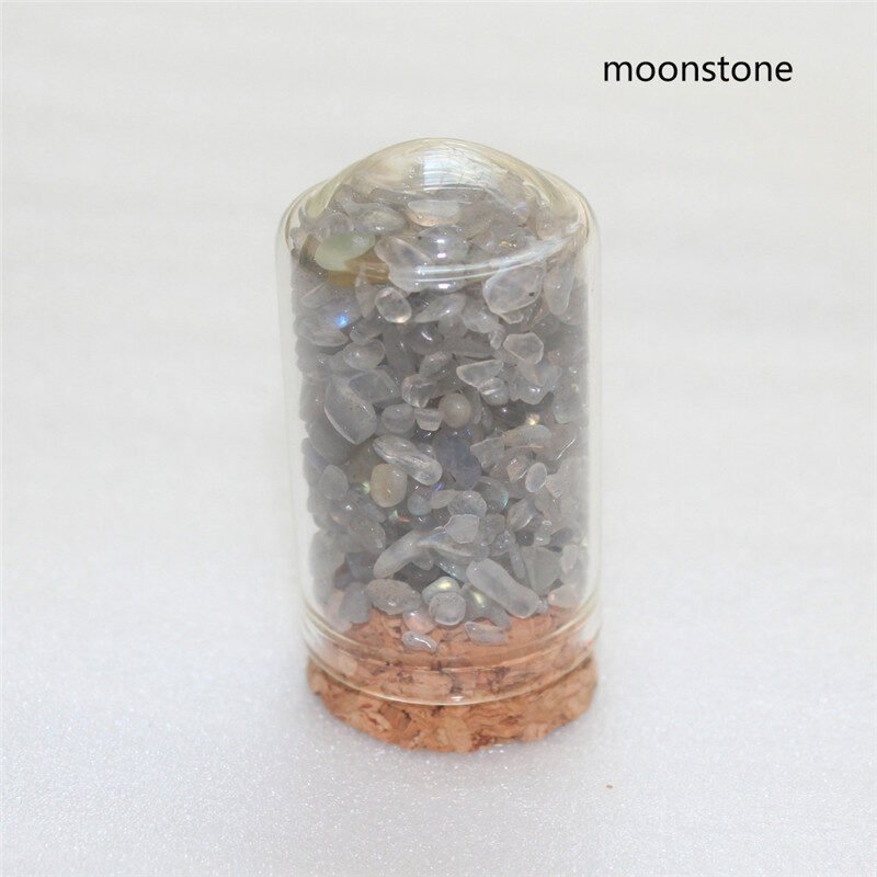 Natural Crystal Crushed Stone Glass Bottle - Image 5