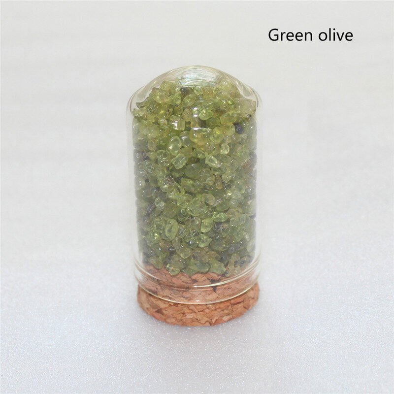 Natural Crystal Crushed Stone Glass Bottle - Image 7