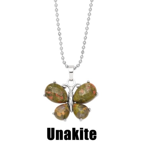 Crystal Butterfly Necklace Pendant - Image 7