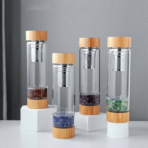 Natural Crystal Crushed Stone Glass Energy Cup - Image 5