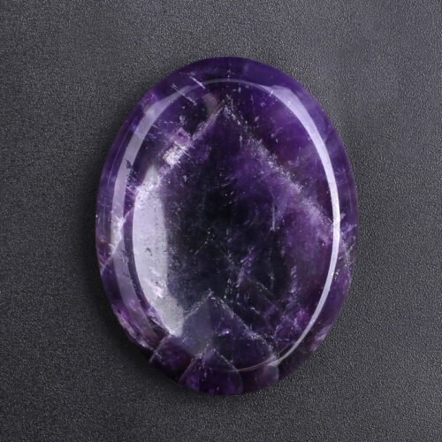 Oval Thumb Natural Crystal Pressing Decompression Stone - Image 7