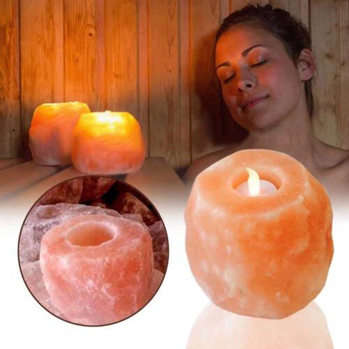 Mineral Crystal Salt Candle Holder - Image 6