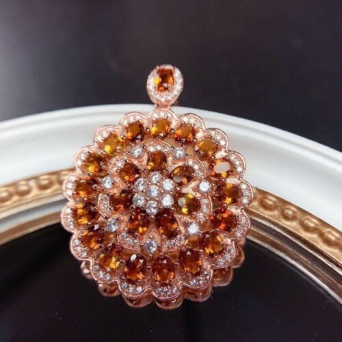 Natural Brazilian Citrine Pendant Female Crystal - Image 2