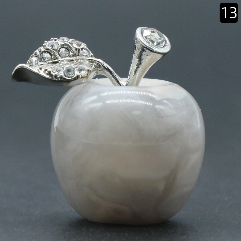 Natural Crystal Stone Apple Ornament - Image 6