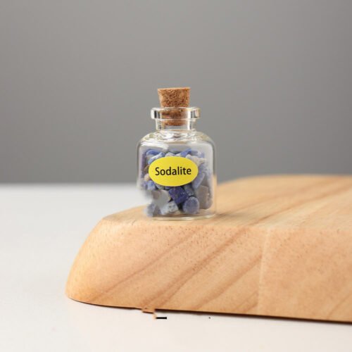 Natural Raw Crystals Glass Bottle - Image 8
