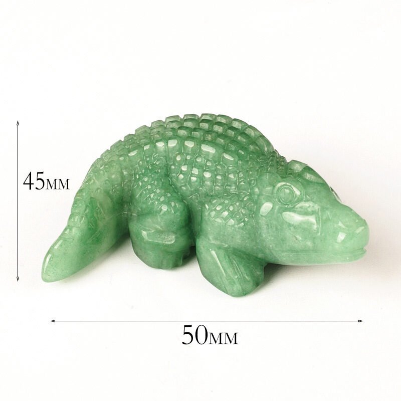 Natural Crystal Crocodile Carving Ornaments - Image 5