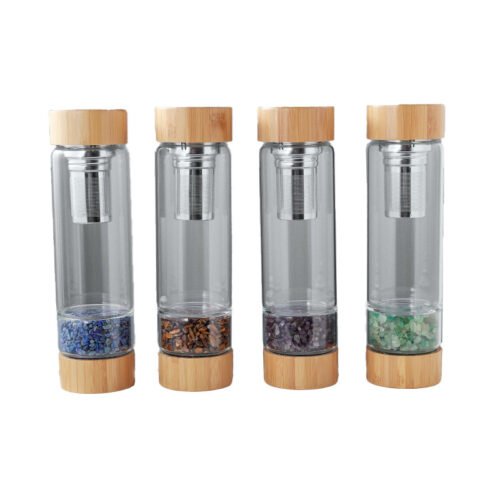 Natural Crystal Crushed Stone Glass Energy Cup - Image 2