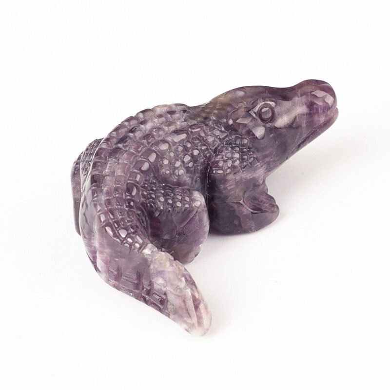 Natural Crystal Crocodile Carving Ornaments - Image 7