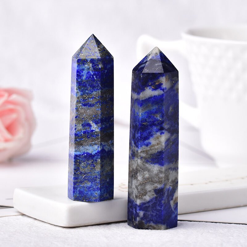 Natural Crystal Hexagonal Column Lapis Lazuli - Image 4