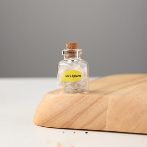 Natural Raw Crystals Glass Bottle - Image 4