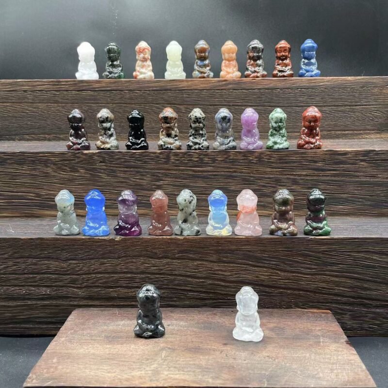 3cm Natural Crystal Buddha Statue