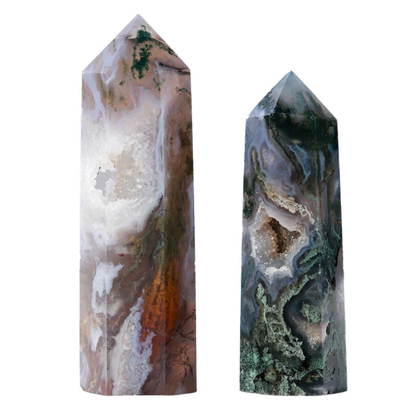 Natural Crystal Hexagonal Column Agate - Image 3