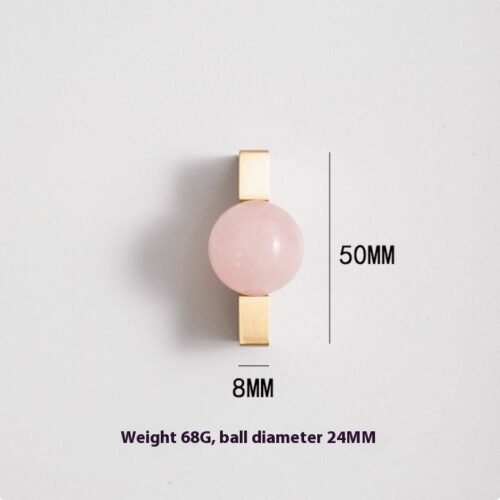 Natural Crystal Round Door Handle - Image 7