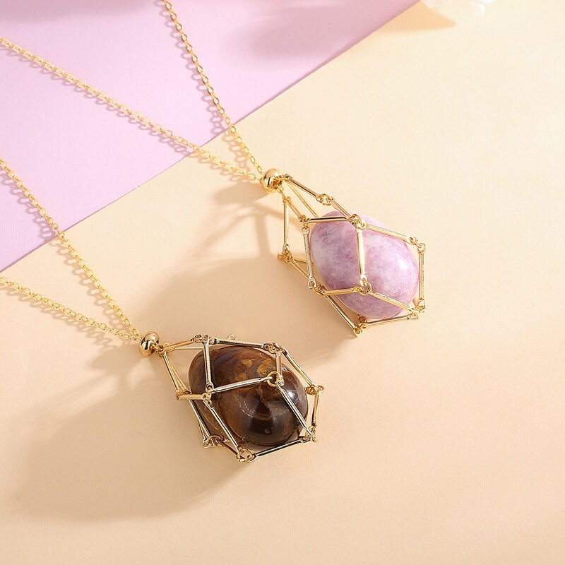 Natural Crystal Pendant Necklace - Image 9